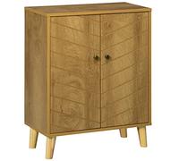 DecHome - Mobile Multiuso Stile Vintage in Legno con Due Ripiani interni 60x30x76cm