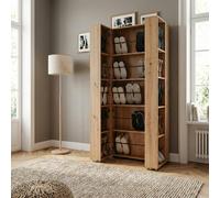 DecHome Mobile Scarpiera 2 Ante Battenti 74x34x181.5 cm Quercia Lugo