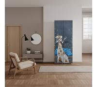 DecHome Mobile Scarpiera Moderna 2 Ante Battenti 15 Ripiani 74x34x181.5 cm Hippo