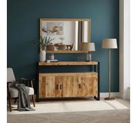 DecHome Mobile Soggiorno Industriale Legno 3 Ante 150x40x90h cm