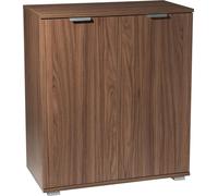 DecHome Mobiletto con 2 Ante in Truciolato cm 75x38x85 h Marrone MR805022