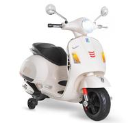 DecHome Moto Elettrica per Bambini 3-6 Anni Design Vespa 6V Bianco WTA625F