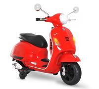 DecHome Moto Elettrica per Bambini 3-6 Anni Design Vespa 6V Rosso RDA626F