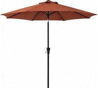 DecHome - Ombrellone da Giardino 2.6 mt in Metallo/Poliestere Colore caffè