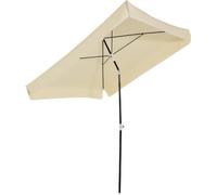 DECHOME - Ombrellone da Giardino 2x2 mt in Metallo Telo in Poliestere colore Bianco Crema