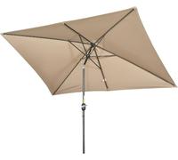 DecHome - Ombrellone da Giardino Antivento 2.95x1.95 mt in Metallo/Poliestere Colore Cachi