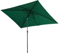 DecHome - Ombrellone da Giardino Antivento 2.95x1.95 mt in Metallo/Poliestere colore Verde