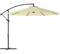 DecHome - Ombrellone da Giardino Decentrato 2.95x2.5 mt in Acciaio/Poliestere Colore Beige