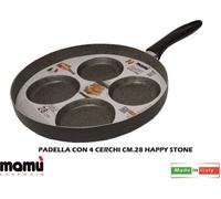 DecHome Padella con 4 Cerchi cm 28 happy Stone MAM037869