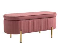 DecHome Panca Contenitore Fondo Letto Design Moderno 108x44x43.5 cm Rosa