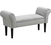 DecHome Panca Fondo Letto Imbottita Design con Braccioli Arrotolati