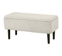 DecHome Panca Fondoletto con Vano Contenitore e Rivestimento Bou eige