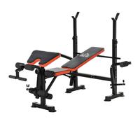 DecHome Panca Multifunzione Regolabile con Supporto Bilanciere Nero V01J19F66