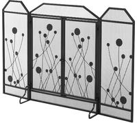 DecHome Parascintille Per Caminetto Pieghevole Porta Magnetica 125x80cm - 830D76