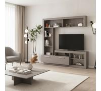 DecHome Parete Attrezzata 171x42x171 Tortora Leo