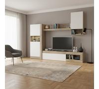 DecHome Parete Attrezzata 255x40x200 Marrone Sereno Sereno