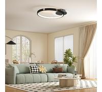 DecHome Plafoniera LED Moderna a 2 Anelli con Luminosità Regolabile Potenza 30W