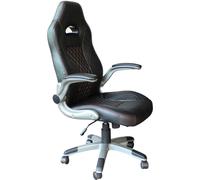 DecHome Poltrona Da Gaming Cod in Poliuretano Cm 71x71,5x115-125 h Nero
