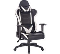 DecHome Poltrona Da Gaming Fallout in Poliuretano Cm 69,5x71,5x121-129 h Bianco