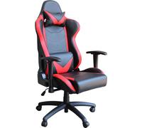 DecHome Poltrona Da Gaming Fallout in Poliuretano Cm 69,5x71,5x121-129 h Rosso