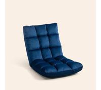 DecHome - Poltrona da Terra Moderna in Velluto Dimensioni 55x71x53.5 cm Blu