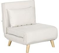 DecHome Poltrona Letto 2 in 1 con Schienale Regolabile 72x78x79cm
