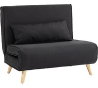 DecHome Poltrona Letto Stile Nordico Scandinavo in Tessuto 94x78x80 cm colore Nero - 0BKJ653