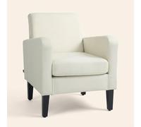 DecHome Poltrona Moderna in Tessuto 66x72x74 Crema