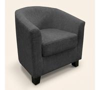 DecHome Poltrona Moderna in Tessuto 70x63x59 Antracite Maja