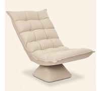 DecHome Poltrona Moderna in Tessuto Effetto Lino Dimensioni 62x70x95 cm Beige