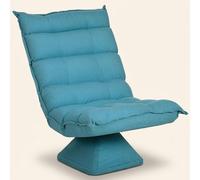DecHome Poltrona Moderna in Tessuto Effetto Velluto Dimensioni 62x70x95 cm Blu