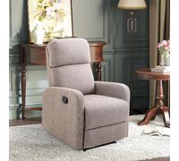 DecHome Poltrona Relax Reclinabile con Movimento Manuale 66x83x107 cm Grigio