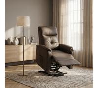 DecHome Poltrona Relax Reclinabile Elettrica 72x95x145 cm Marrone