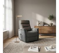 DecHome Poltrona Relax Reclinabile Elettrica 84x100x103 cm Grigio