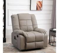 DecHome Poltrona Relax Reclinabile Elettrica Massaggiante 94x99x99A cm Grigio