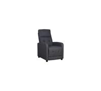 Poltrona Relax Reclinabile Movimento Manuale 65,5x85,5x102,5 cm Grigio DecHome