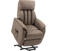 DecHome Poltrona Relax Reclinabile Poltrona per Anziano Elettrica Alzapersone in Tessuto 75x93x110 cm colore Marrone - DCH-7131054M