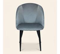 DecHome Poltrona Stile Scandinavo in Ecopelle 50x46x83 Grigio Wilde