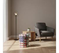 DecHome Pouf Contenitore Tondo in PVC Set 2 Pouf Multicolore- Usa