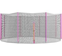 DecHome Rete di Protezione per Trampolini in PE Ø366x180cm Nero/Rosa A2040PKAO69