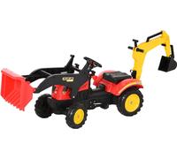 DecHome Ruspa Escavatore a Pedali Cavalcabile per Bambini da 3+ Anni Multicolore - 3334