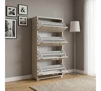 DecHome Scarpiera 4 Ante a Ribalta 75,3x33x151,8 cm Marrone