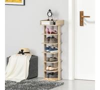 DecHome Scarpiera 6 Paia 5 Ripiani in Legno 32x30x104 cm Rovere