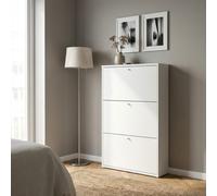Homemania Scarpiera Slim 3 ante Bianco – Salvaspazio con ante basculanti