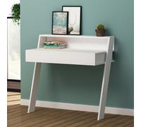 DecHome Scrittoio Moderno Dimensioni 94x50x91 cm colore Bianco - Cowork