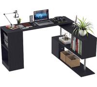 DecHome Scrivania Angolare Moderna 140x120x78 cm colore Nero