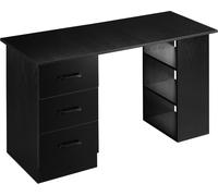 DecHome Scrivania con Cassettiera Moderna 120x49x72 cm Nero
