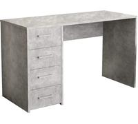 SCRIVANIA TAVOLO SCRITTOIO PORTA PC CASSETTI CASA LAVORO LEGNO GRIGIO MOD.TOPAZ
