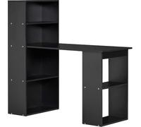 DecHome Scrivania con Libreria Moderna 120x55x120 cm Nero