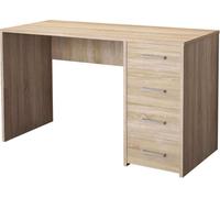 DecHome Scrivania con Ripiao estraibile Porta Pc Treviso Truciolato Marrone